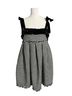 Sofie The label 100% Polyester 100% Cotton Houndstooth Black White Cocktail Dress Size L - photo 1
