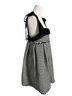 Sofie The label 100% Polyester 100% Cotton Houndstooth Black White Cocktail Dress Size L - photo 7