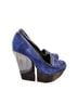 Alice + Olivia Blue Black Heels Size EU 37 1/2 - photo 2