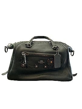 Coach willow floral appliqué Leather Satchel (view 1)