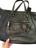 Coach 100% Leather Floral Black Leather Satchel One size - photo 5