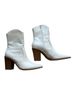 so Me White Ankle Boots Size 7 - photo 1
