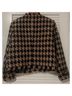 L'Agence 100% Acrylic 100% Polyester Houndstooth Black Brown Jacket Size 16 - photo 5