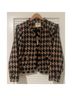 L'Agence 100% Acrylic 100% Polyester Houndstooth Black Brown Jacket Size 16 - photo 4