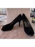 Stuart Weitzman 100% Suede Black Heels Size 9 - photo 4