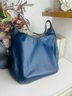 Cuyana 100% Leather Solid Blue Multi Color Leather Hobo One size - photo 4