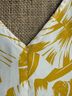 VIISHOW Floral Yellow White Short Sleeve Blouse Size M - photo 4
