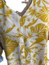VIISHOW Floral Yellow White Short Sleeve Blouse Size M - photo 2