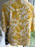 VIISHOW Floral Yellow White Short Sleeve Blouse Size M - photo 7