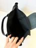 Longchamp 100% Wool Black Gray Leather Tote One size - photo 7