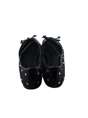 Top Moda Black Flats with Decorative Bows Flats (view 2)