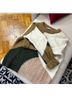 Zara Color Block Green Pink Brown White Wool Pullover Sweater Size S - photo 4