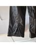 Moda International 100% Leather Black Leather Jacket Size 2 - photo 4