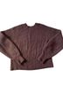 Athleta Solid Stripes Brown Pullover Sweater Size S - photo 1