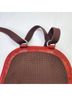 Jack Georges 100% Leather Solid Red Brown Backpack One size - photo 7