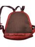 Jack Georges 100% Leather Solid Red Brown Backpack One size - photo 2