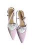 Ann Taylor 100% Suede Purple Heels Size 8 - photo 1