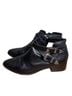 FRYE 100% Leather Black Silver Ankle Boots Size 8 - photo 1