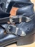 FRYE 100% Leather Black Silver Ankle Boots Size 8 - photo 11