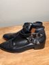 FRYE 100% Leather Black Silver Ankle Boots Size 8 - photo 10