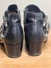 FRYE 100% Leather Black Silver Ankle Boots Size 8 - photo 5