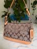 Coach Print Brown Tan Shoulder Bag One size - photo 3