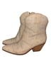 Betsey Johnson White Ankle Boots Size 6 1/2 - photo 1