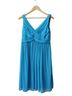 David's Bridal 100% Polyester 100% Polyester Blue Cocktail Dress Size 10 - photo 1