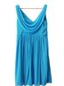 David's Bridal 100% Polyester 100% Polyester Blue Cocktail Dress Size 10 - photo 2