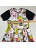 Iceberg 100% Polyester Graphic Yellow White Casual Dress Size L - photo 6