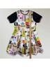 Iceberg 100% Polyester Graphic Yellow White Casual Dress Size L - photo 7