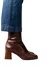 Sézane 100% Leather Brown Ankle Boots Size EU 38 - photo 1