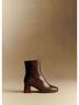 Sézane 100% Leather Brown Ankle Boots Size EU 38 - photo 4