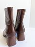 Sézane 100% Leather Brown Ankle Boots Size EU 38 - photo 9
