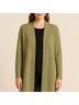 Eileen Fisher 100% Lyocell Solid Stripes Green Cardigan Size M - photo 3