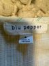 Blu Pepper Multi Color Short Sleeve Blouse Size L - photo 3