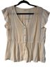 Blu Pepper Multi Color Short Sleeve Blouse Size L - photo 1