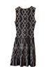 BCBGMAXAZRIA Graphic Black Ivory Cocktail Dress Size XS - photo 2