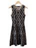 BCBGMAXAZRIA Graphic Black Ivory Cocktail Dress Size XS - photo 1
