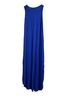 Grecerelle Solid Blue Casual Dress Size L - photo 2