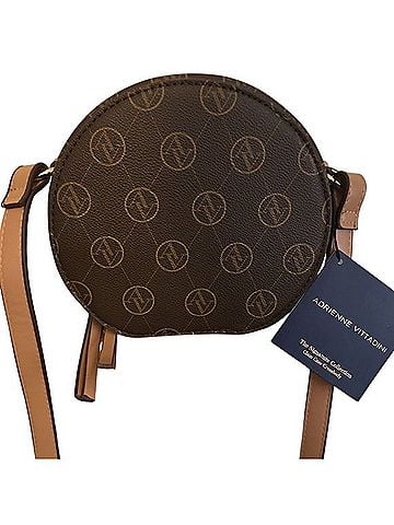 Adrienne Vittadini chocolate clam crossbody bag Crossbody Bag (view 2)