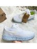 Nike 100% Fabric White Blue Sneakers Size 8 1/2 - photo 13