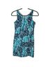 Lilly Pulitzer 100% Polyester Zebra Print Blue White Cocktail Dress Size 8 - photo 1