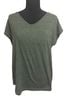 Title Unknown Green Short Sleeve Blouse Size 8 - photo 1
