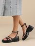 Lulus Black Wedges Size 6 - photo 3