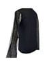 AKRIS Solid Black Long Sleeve Top Size 8 - photo 2