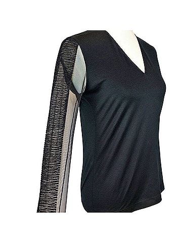 AKRIS illusion  Long Sleeve Top (view 1)