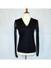 AKRIS Solid Black Long Sleeve Top Size 8 - photo 3