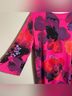 Clara Sun Woo Floral Pink Orange 3/4 Sleeve Blouse Size L - photo 10
