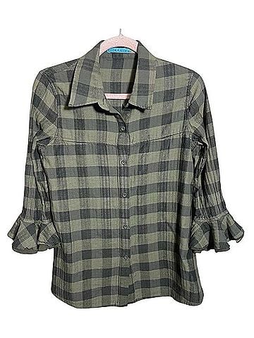 Alice + Olivia 3/4 Sleeve Button-Down Shirt (view 1)